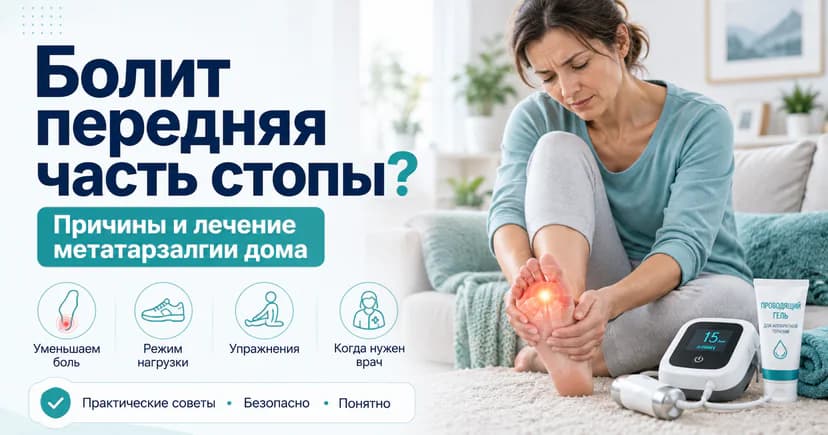 Боль в передней части стопы и лечение метатарзалгии