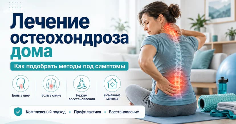 Лечение остеохондроза в домашних условиях