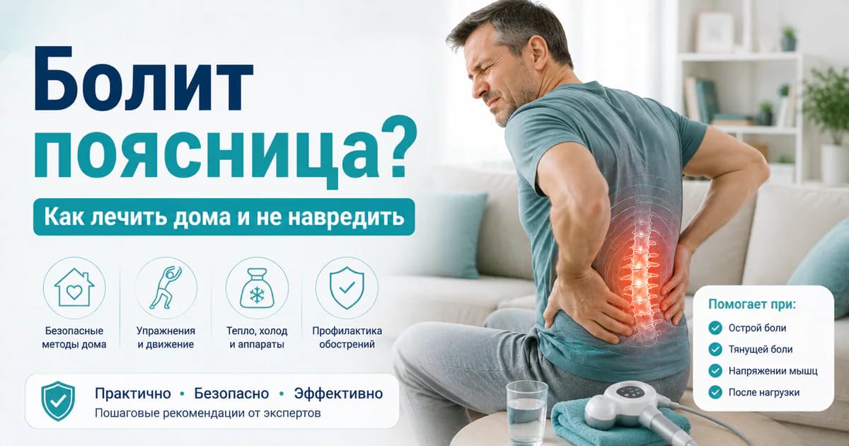 Болит поясница: как ее лечить дома и не навредить здоровью