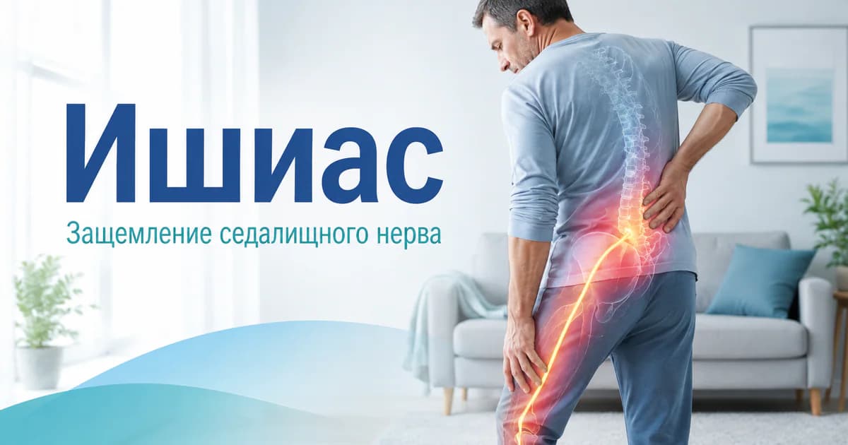 Ишиас (защемление седалищного нерва): симптомы и лечение