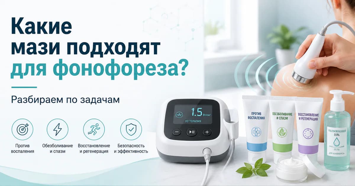С какими мазями делают фонофорез: что подходит для разных задач
