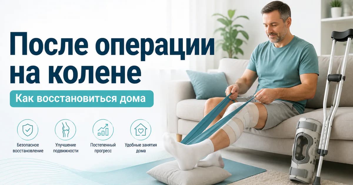 Восстановление после операции на коленном суставе: что важно знать и как помочь себе дома