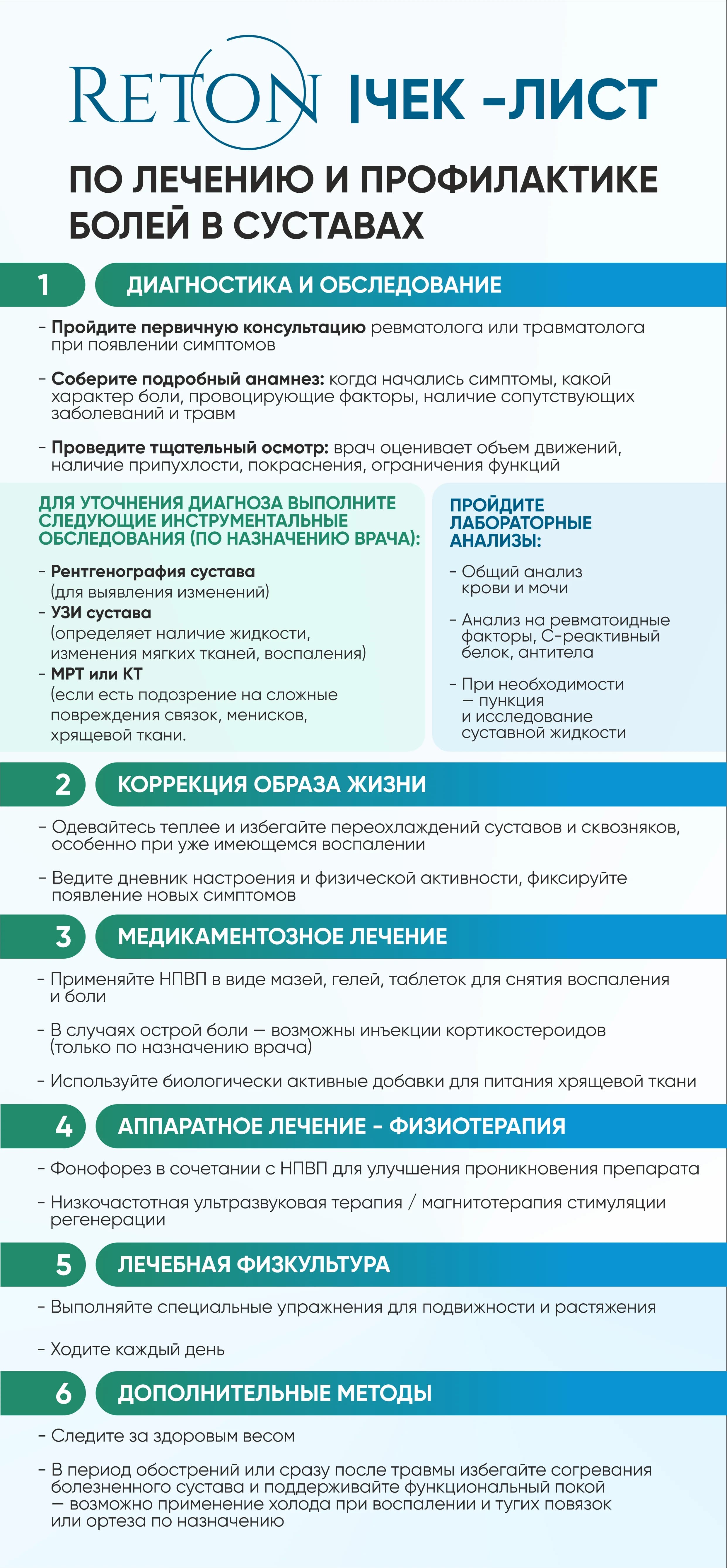 Диагностика и обследование суставов